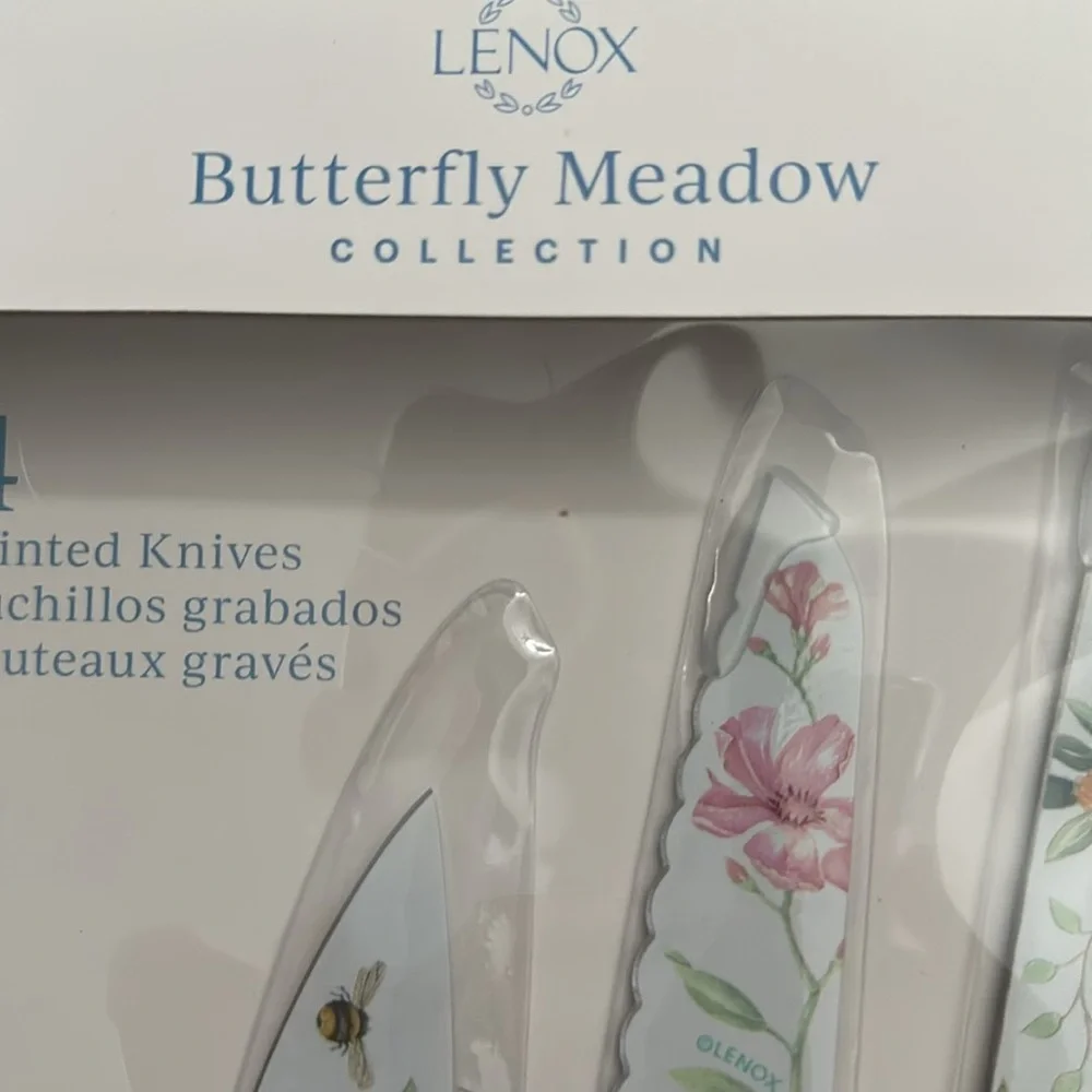 LENOX Butterfly Meadow 4-Piece Knife Set. Brand New in Original Box! - Picture 3 of 8